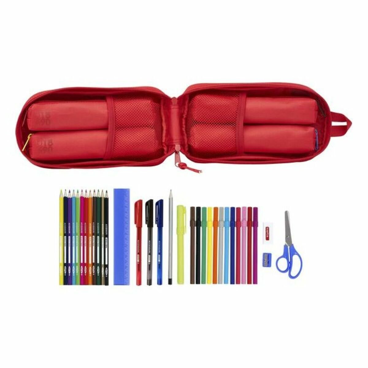 Backpack Pencil Case Sevilla Fútbol Club Red (33 Pieces)_3