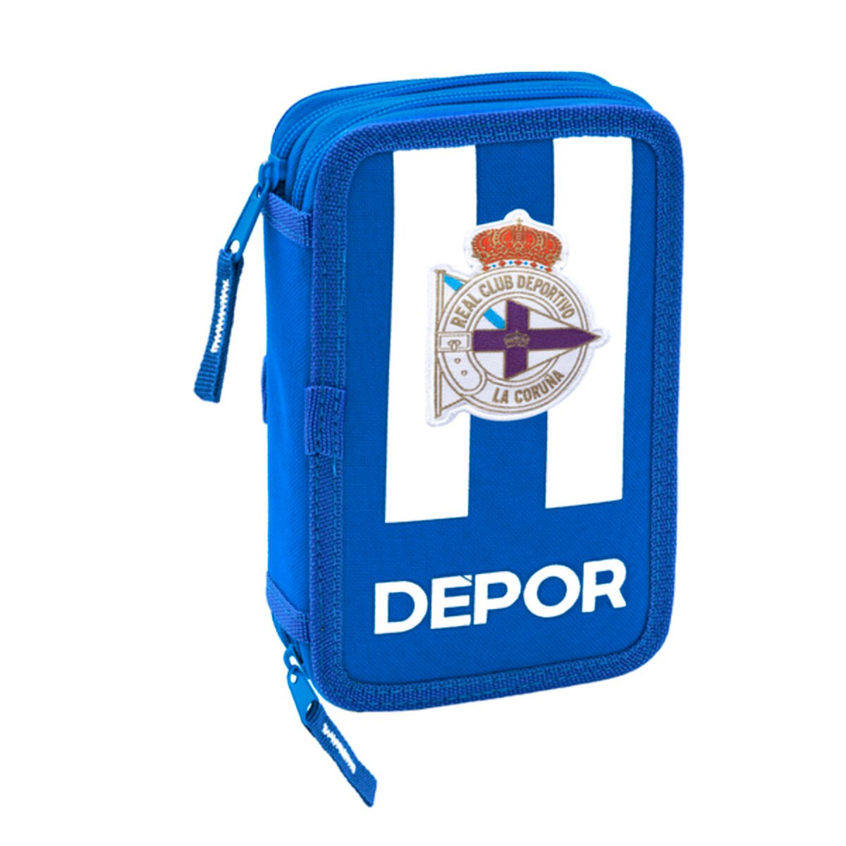 Double Pencil Case R. C. Deportivo de La Coruña Blue White (28 pcs)_1