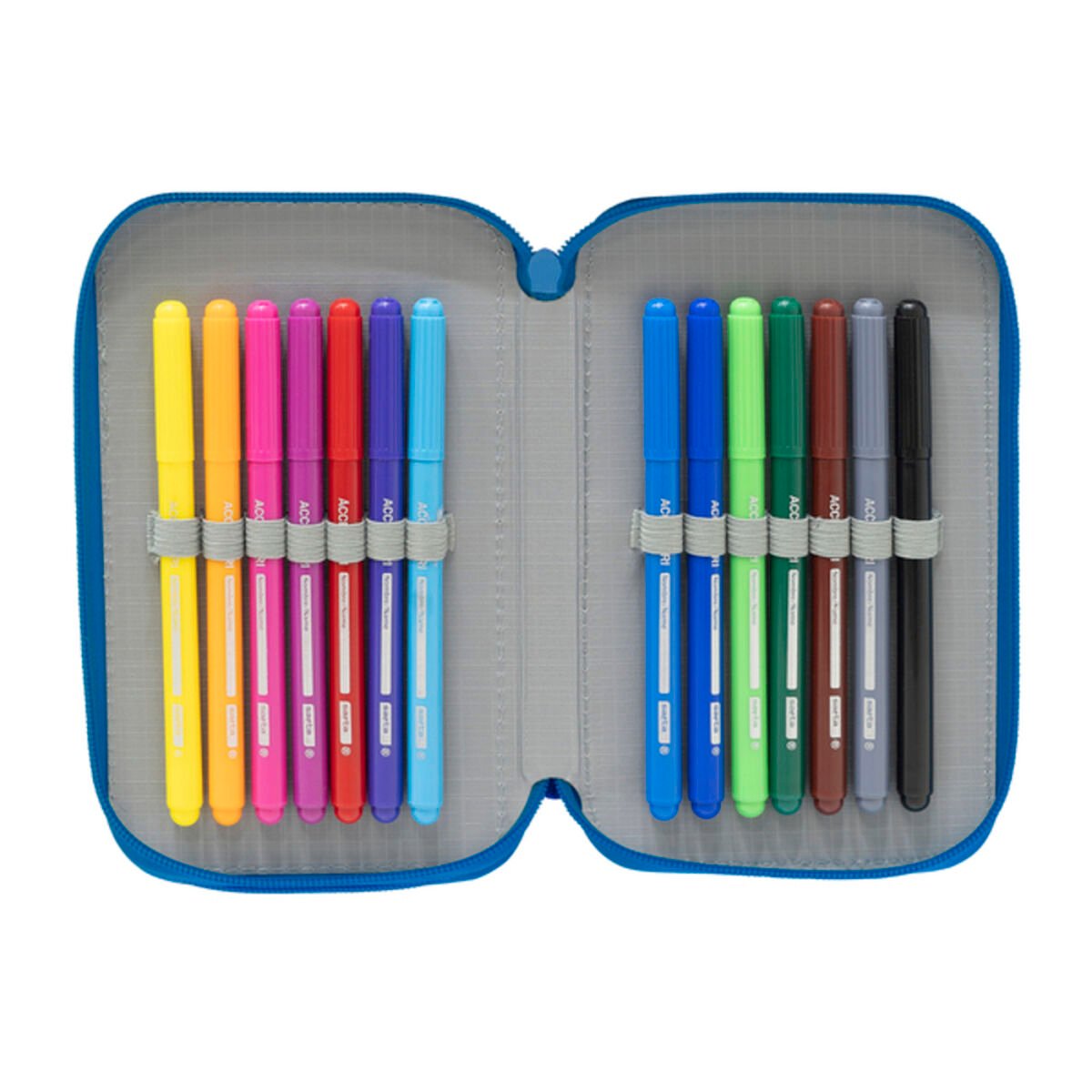 Double Pencil Case R. C. Deportivo de La Coruña Blue White (28 pcs)_3