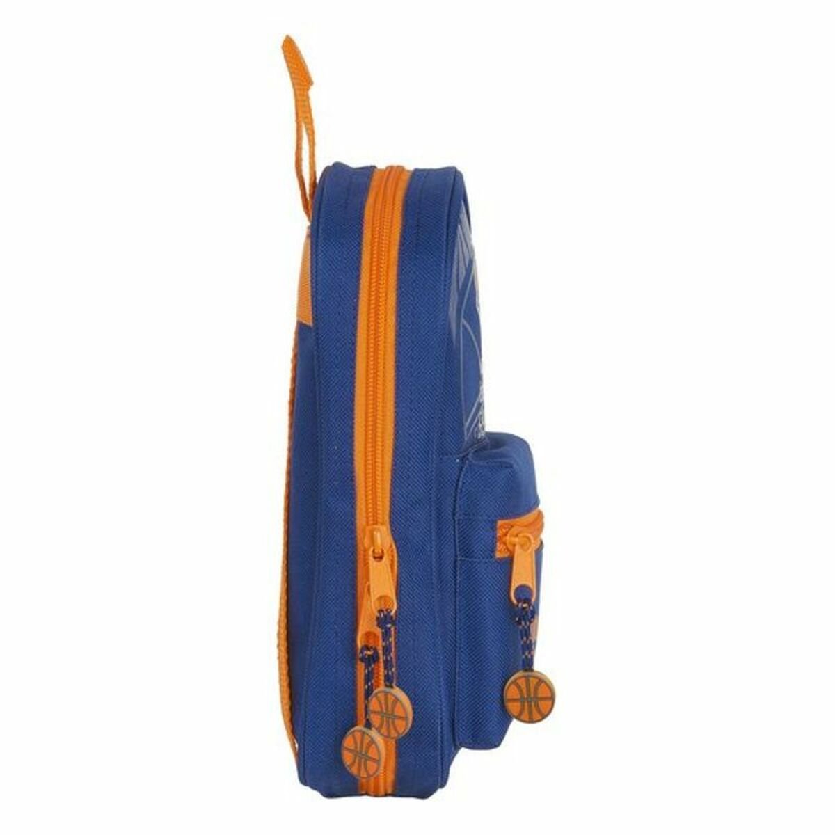 Backpack Pencil Case Valencia Basket Blue Orange (33 Pieces)_4