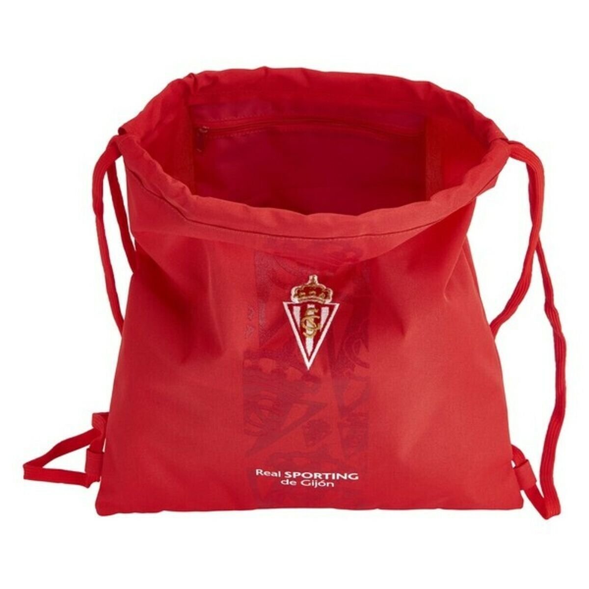 Backpack with Strings Real Sporting de Gijón Red_3