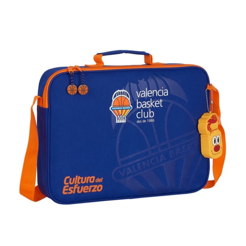 Mappe Valencia Basket Blå Orange (38 x 28 x 6 cm)_0