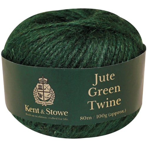 Kent & Stowe Jute Natursnor Grøn 80m_0