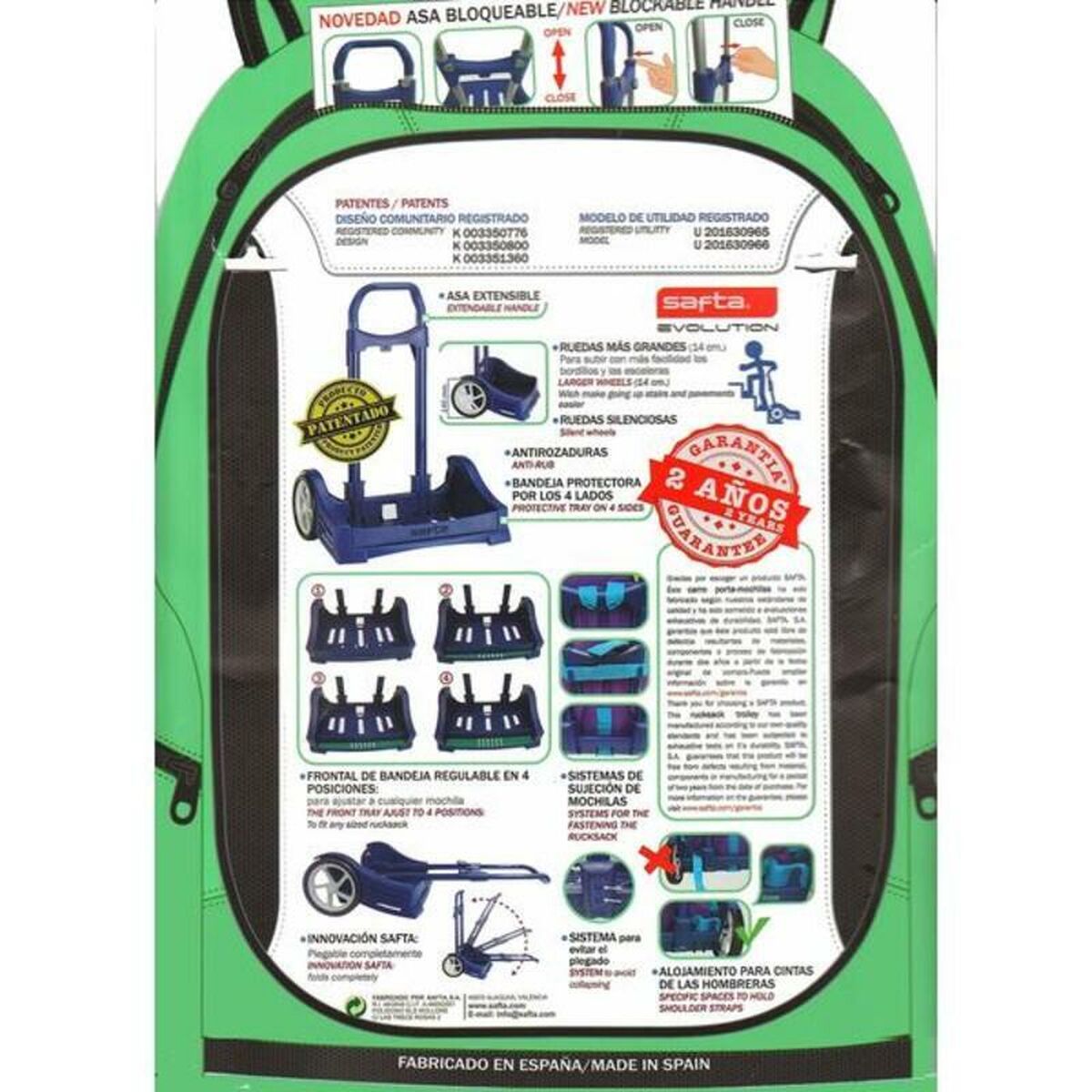Rucksack Trolley Safta Pink_2