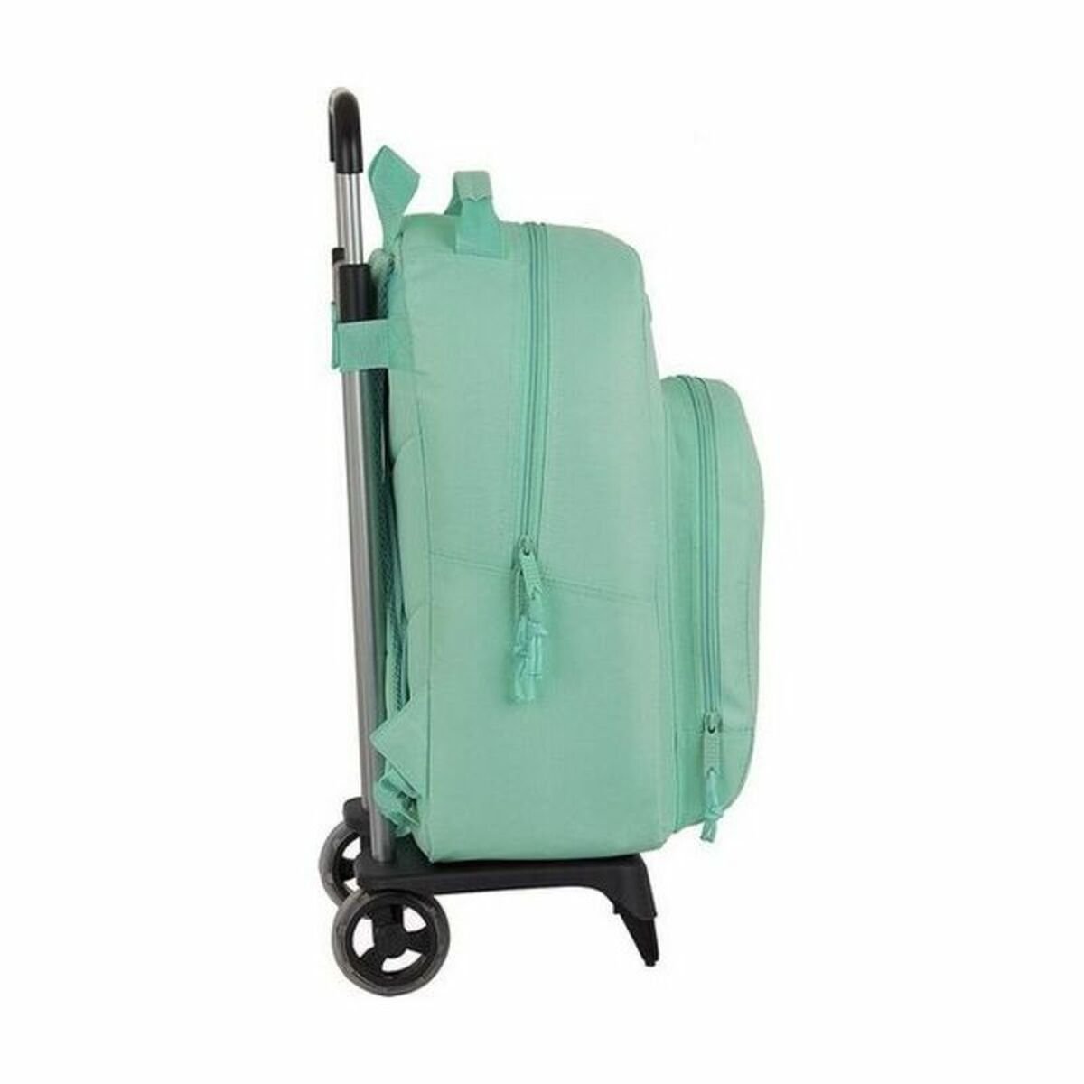 School Rucksack with Wheels 905 BlackFit8 Turquoise_1
