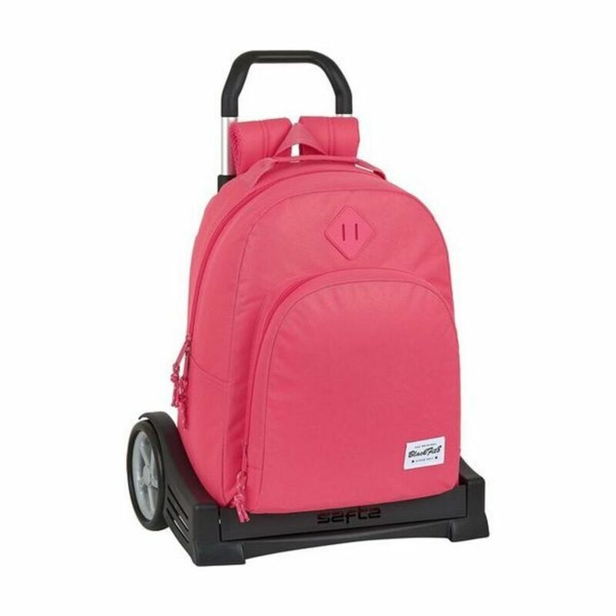 School Rucksack with Wheels Evolution BlackFit8 Pink_0