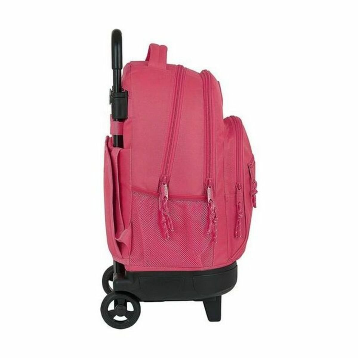 School Rucksack with Wheels Compact BlackFit8 Pink_1