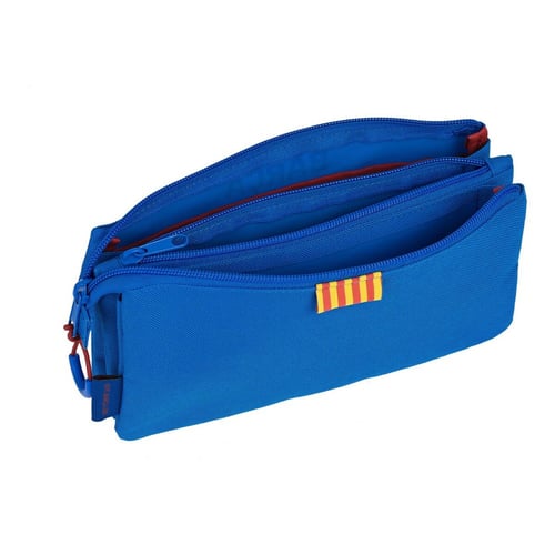 Tredobbelt bæretaske F.C. Barcelona Rødbrun Marineblå_1