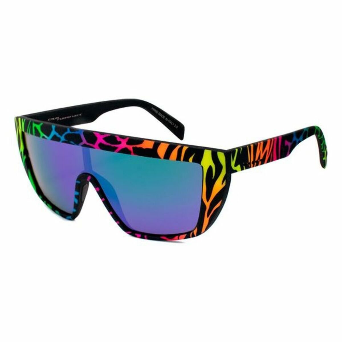 Unisex Sunglasses Italia Independent 0912-ZEF-149 Yellow Blue Black Green Purple Orange_3