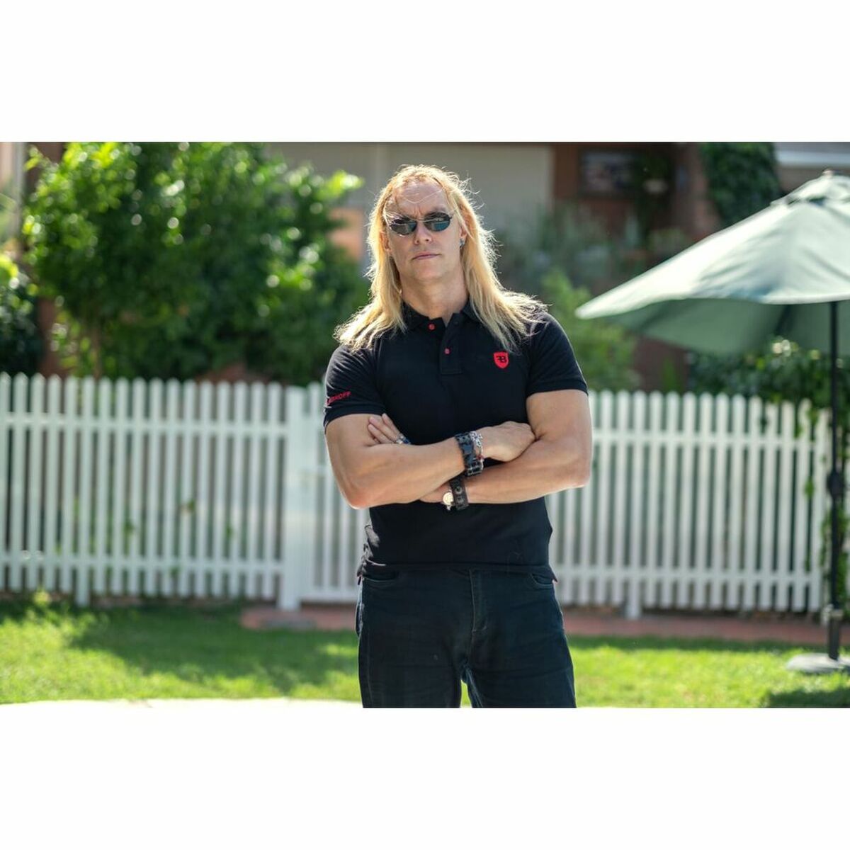 Men’s Short Sleeve Polo Shirt Bobroff Black_2