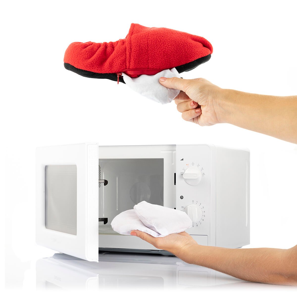 Microwavable Heated Slippers InnovaGoods Red_27