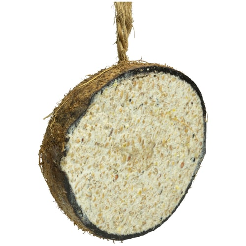 Halv kokosnød med fyld med ophæng - picture