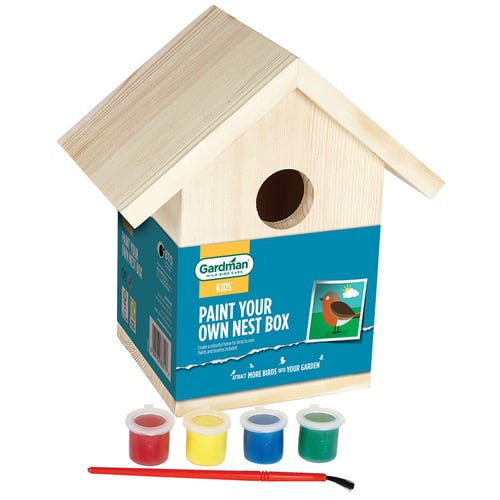 Gardman Paint Your Own Nest Box 18x11x18 - picture