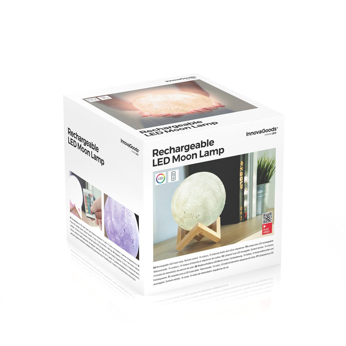 Rechargeable LED Moon Lamp Moondy InnovaGoods_4