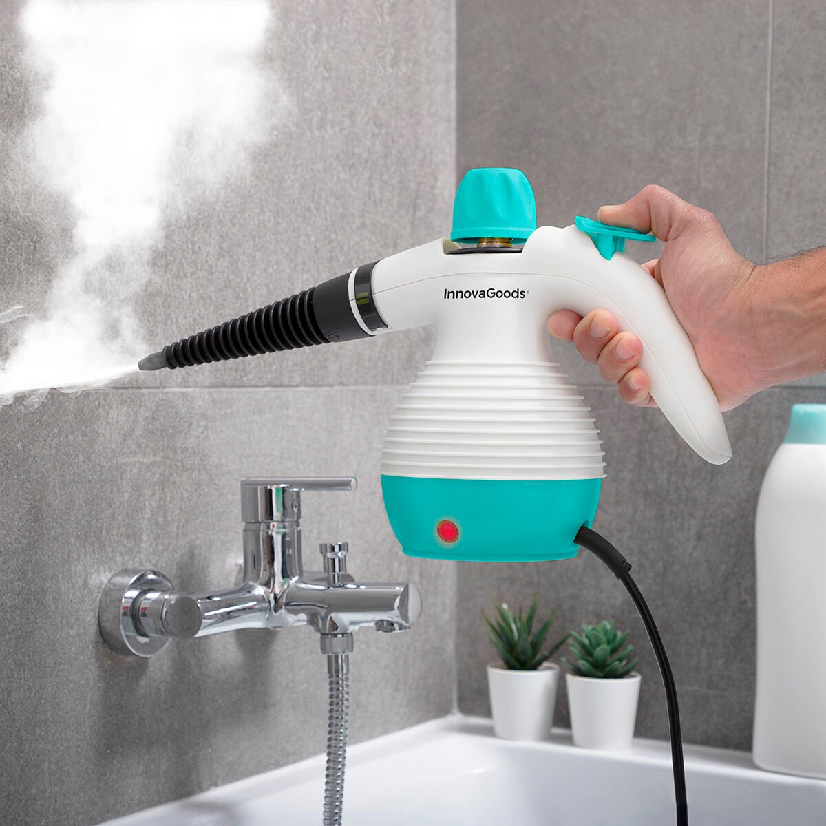 Multi-purpose, 9-in-1 Hand-held Steamer with Accessories Steany InnovaGoods 0,35 L 3 Bar 1000W_3