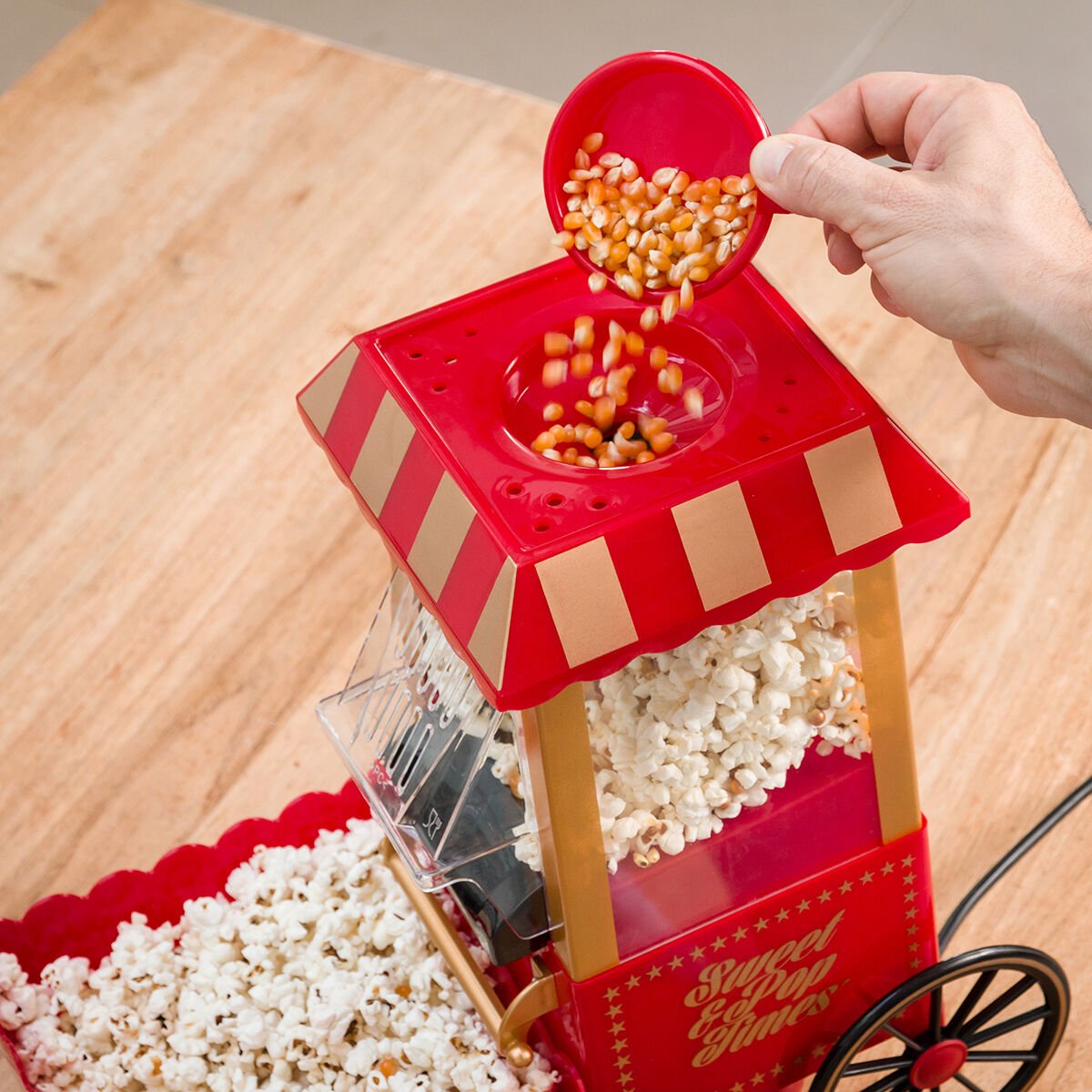  InnovaGoods Popcorn Maker Sweet & Pop Times 1200W Red_26