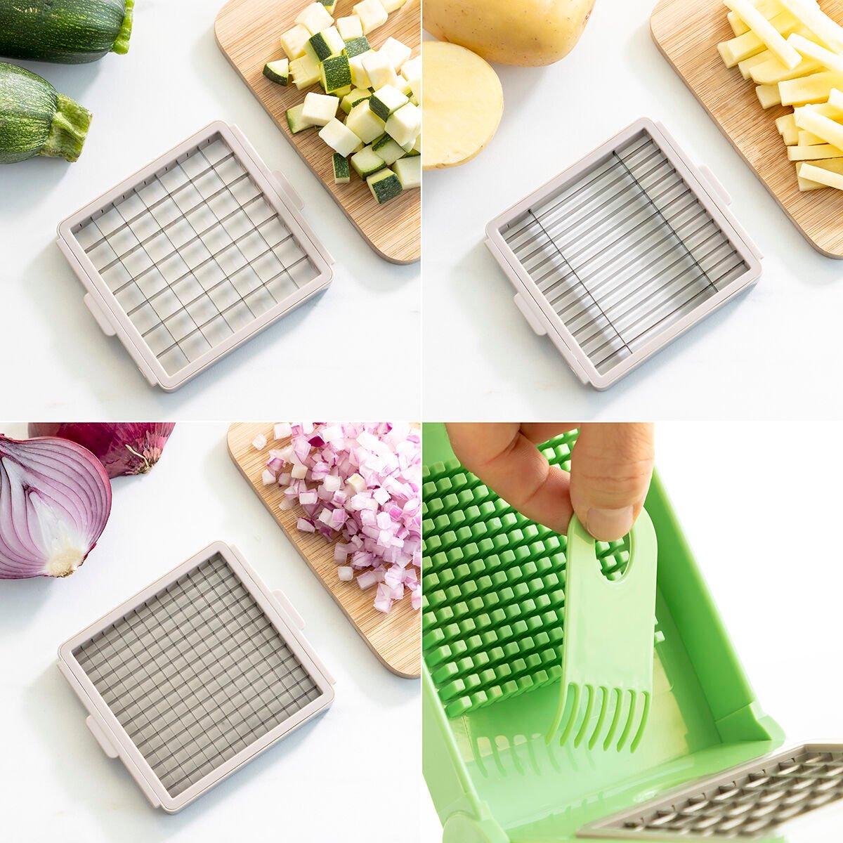 7 in 1 vegetable cutter, grater and mandolin with recipes and accessories Choppie Expert InnovaGoods_23