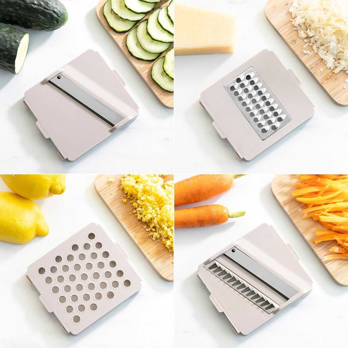 7 in 1 vegetable cutter, grater and mandolin with recipes and accessories Choppie Expert InnovaGoods_27