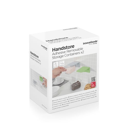 Aftagelige selvklæbende køkkenbeholdere Handstore InnovaGoods Pakke med 2 stk_3