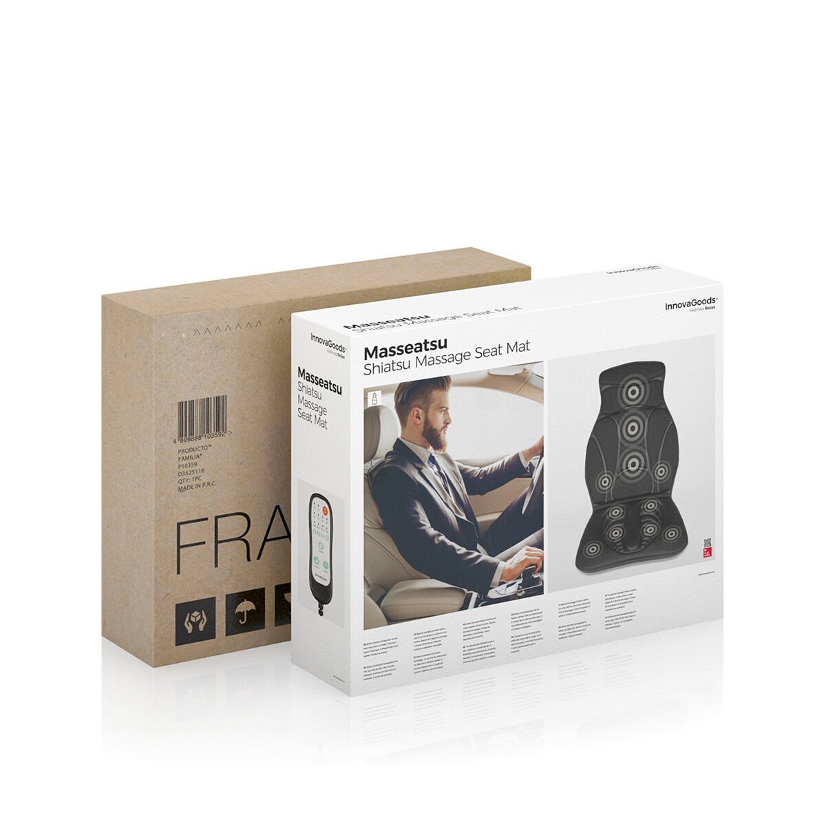 InnovaGoods Shiatsu Massage Seat Mat_14