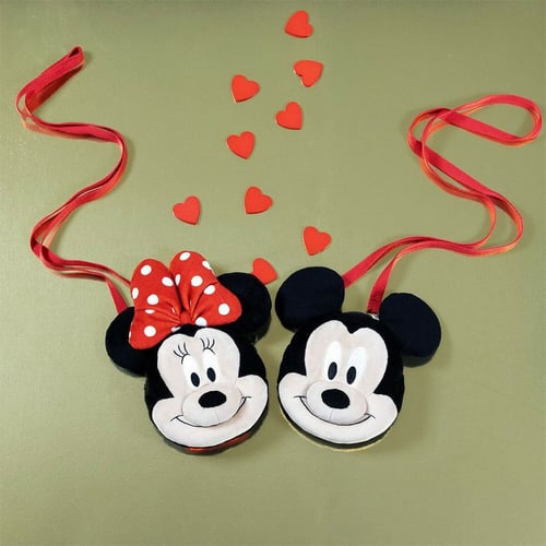 Skuldertaske 3D Mickey Mouse Sort_1