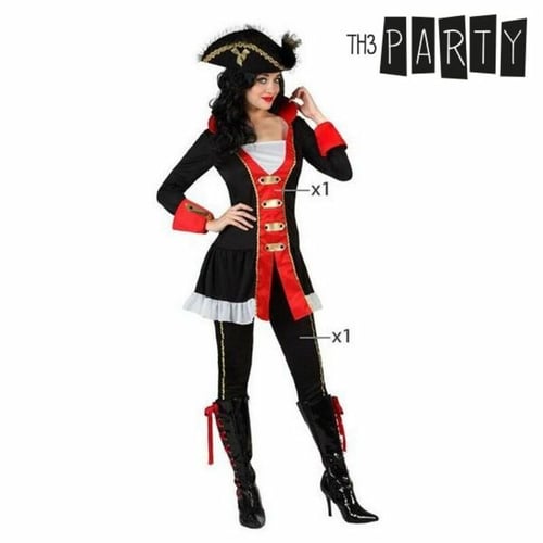 Kostume til voksne Pirat kaptajn (2 Pcs), str. M/L_4