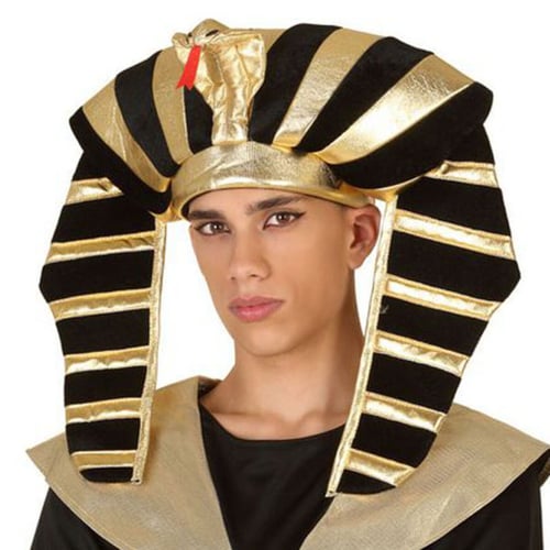 Farao hovedbeklædning Gylden Sort_2