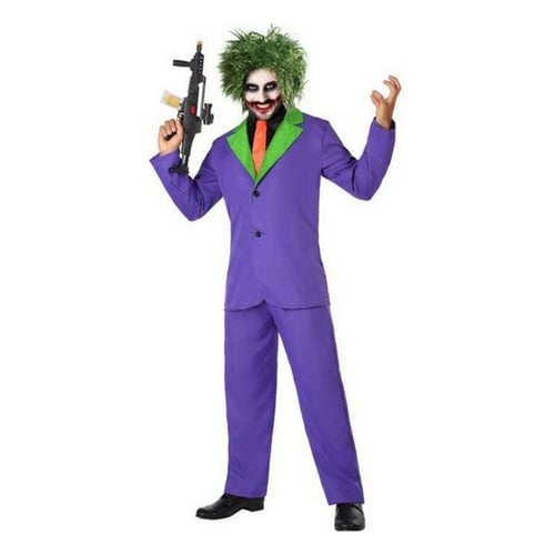 Kostume til voksne Joker Mande klovn, str. M/L_1