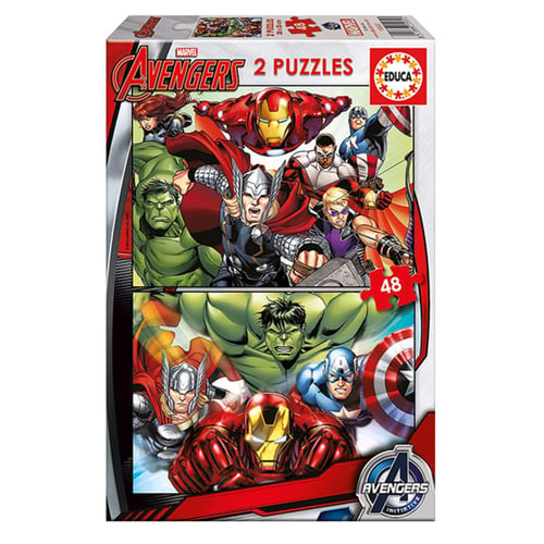 Børne Puslespil Marvel Avengers Educa (2 x 48 pcs)_1