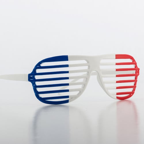 Shutterbriller med Fransk Flag_0