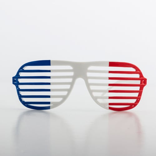 Shutterbriller med Fransk Flag_2