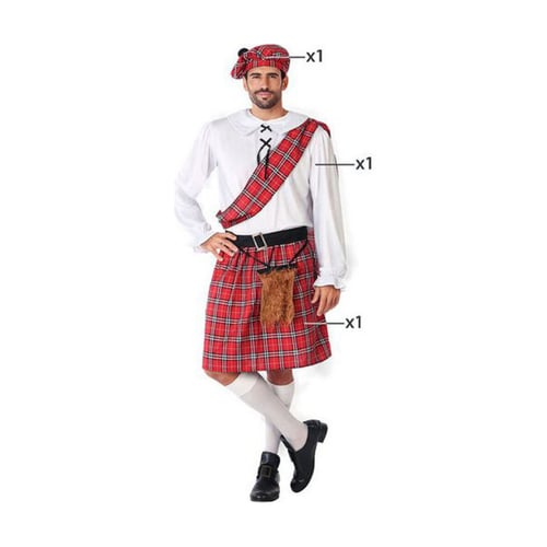 Kostume til voksne Skotsk mand, str. XS/S_10