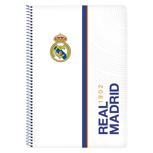 Ringbog Real Madrid C.F. Blå Hvid A4 - picture
