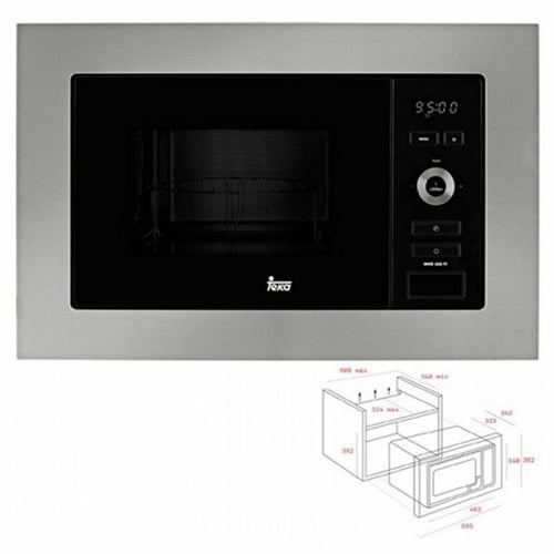 Built-in microwave Teka MWE225FI 20 L 800W Sort Rustfrit stål_1