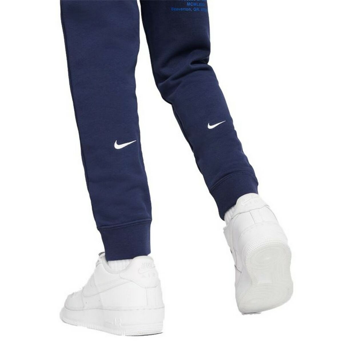 Long Sports Trousers Nike Swoosh Dark blue_2