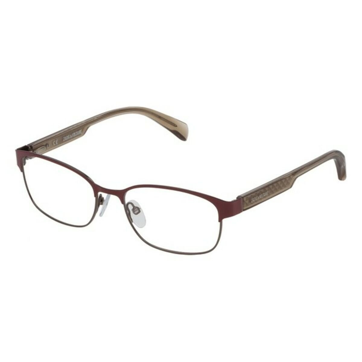 Ladies'Spectacle frame Zadig & Voltaire VZV174530Q47 Burgundy (ø 53 mm)_2