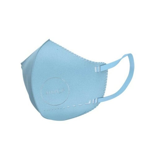 Genanvendelig stof hygiejnemaske AirPop (4 uds), Blå_3