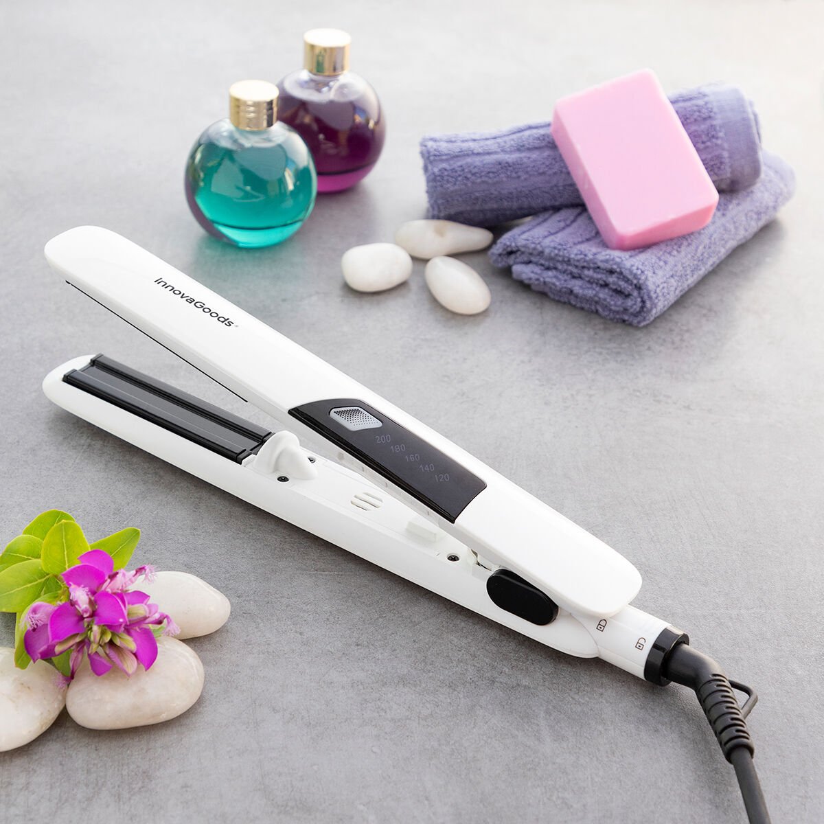 Ceramic Hair Iron with Steam Stemio InnovaGoods 36 W_15