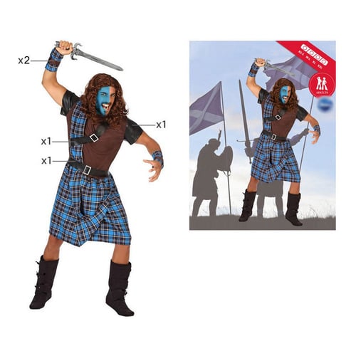 Kostume til voksne Skotsk mand_4