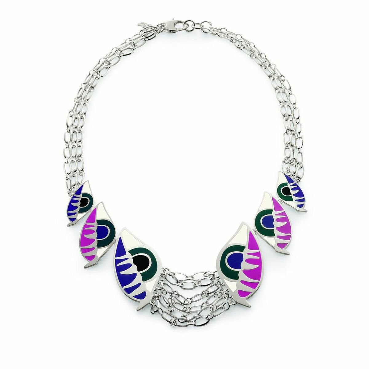 Ladies'Necklace Folli Follie 3N0F011WM (30 cm)_2
