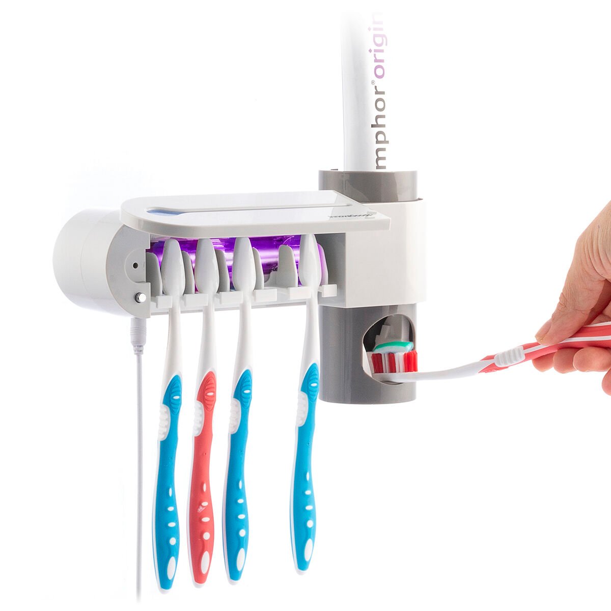 UV Toothbrush Steriliser with Stand and Toothpaste Dispenser Smiluv InnovaGoods_27