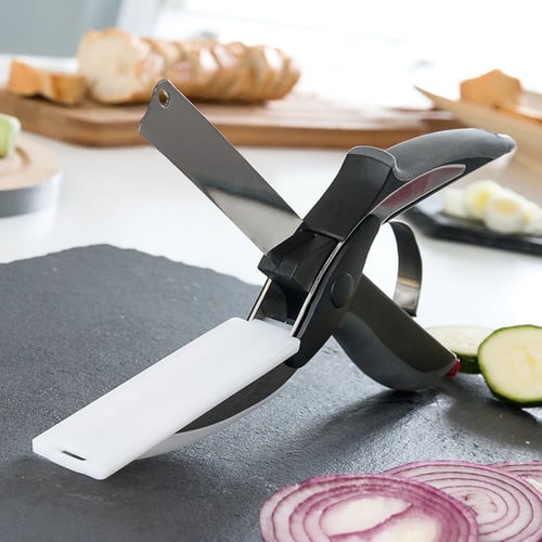 InnovaGoods Køkken Kniv-Saks Med Integreret Mini Skærebræt_15