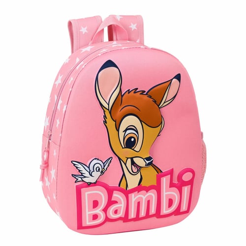 3D Skoletaske Disney Bambi Pink_0