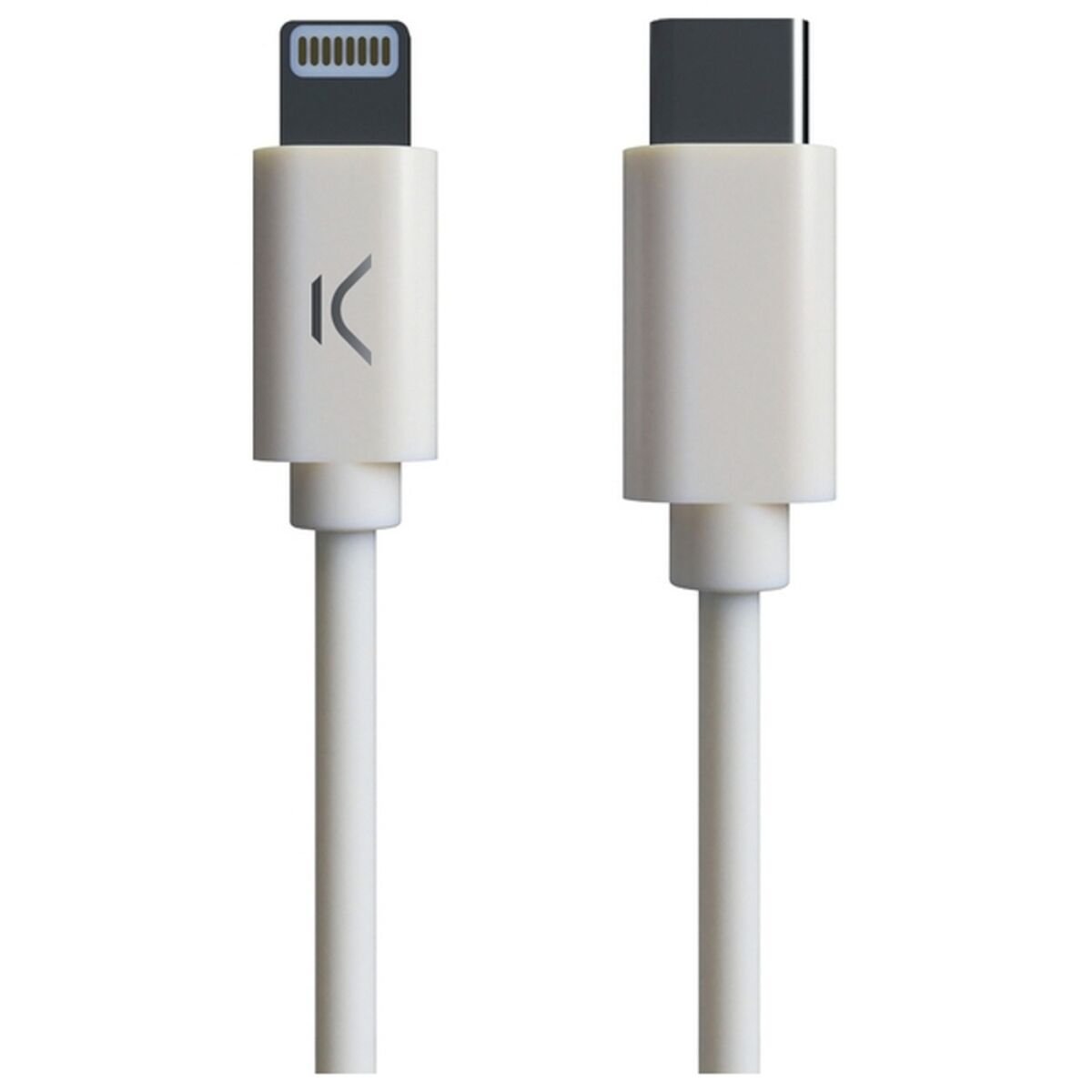 USB-C to Lightning Cable KSIX MFI (1 m) White_2