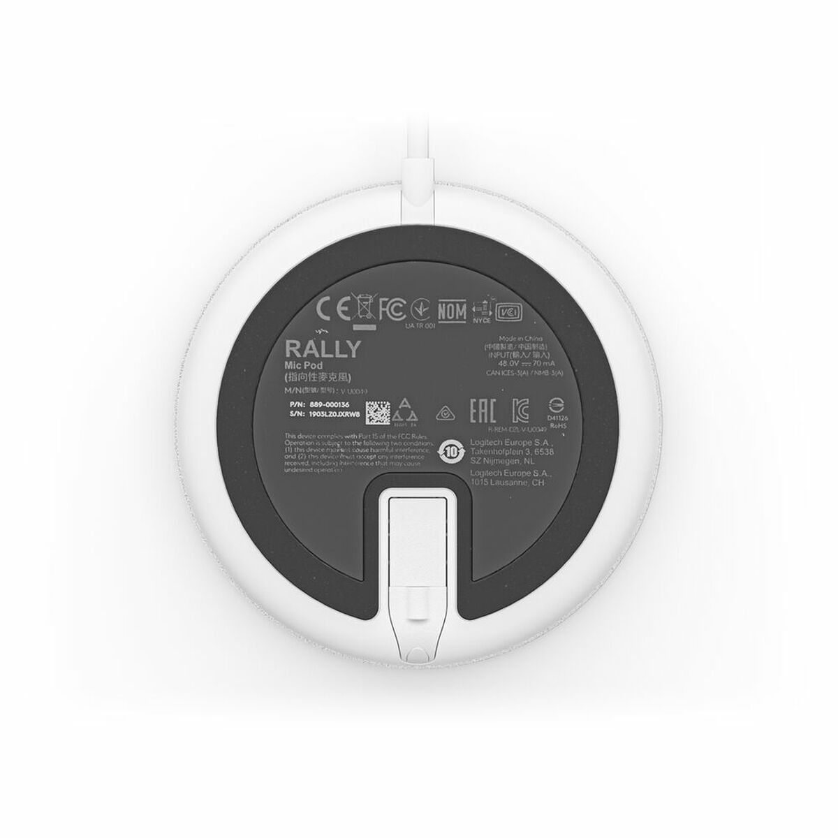 Microphone Logitech 952-000038 White_6