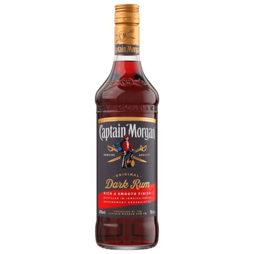 Captain Morgan Dark Rum 40% 0,7l - picture