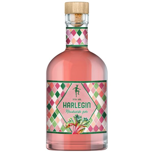 Harlegin Gin Rhubarb 37.5% 0.5l_0