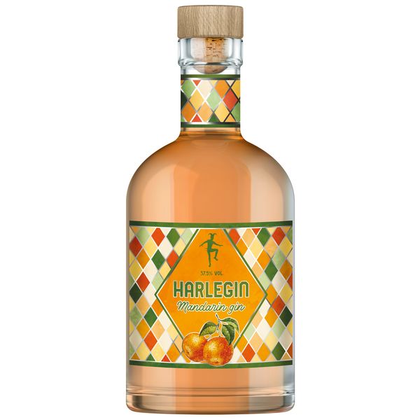 Harlegin Gin Mandarin 37.5% 0.5l_0