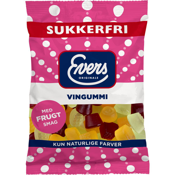 Evers Vingummi Sugar Free 70g_0