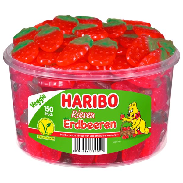 Haribo Giant Strawberries 150 pcs 1,35kg_0
